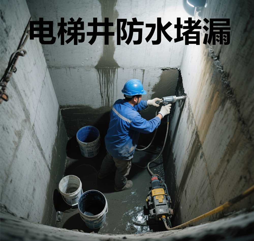 电梯井防水堵漏，临安专业电梯井漏水维修公司